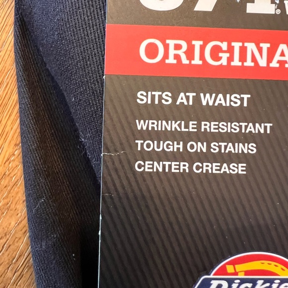 Dickies Original Fit Men’s Black Pants size 38x32. Brand New with tags! - Picture 6 of 6